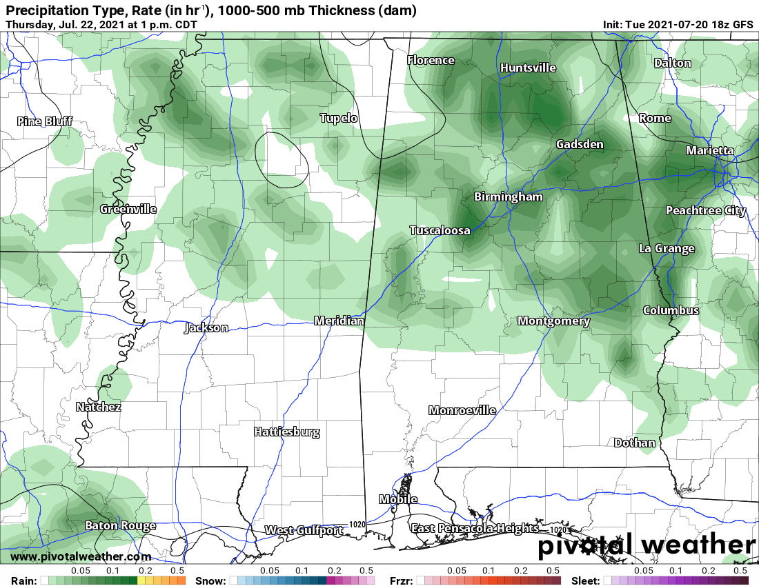 South Mississippi Forecast 7/21/21 NickelBlock Forecasting