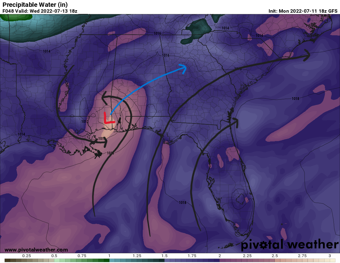 Soggy Week Ahead with Flooding Concerns for the Gulf Coast: Southeast ...