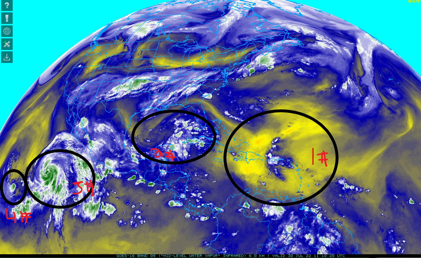 Tropical Storm Georgette and Hurricane Frank Having Fun in East Pacific ...