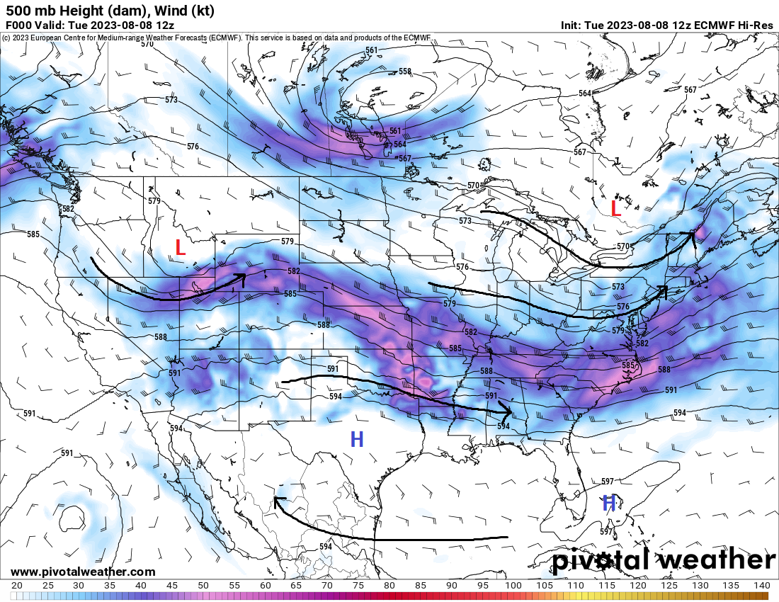 8/9/2023 – US Weather Forecast: Storms sweeping the interior of the ...