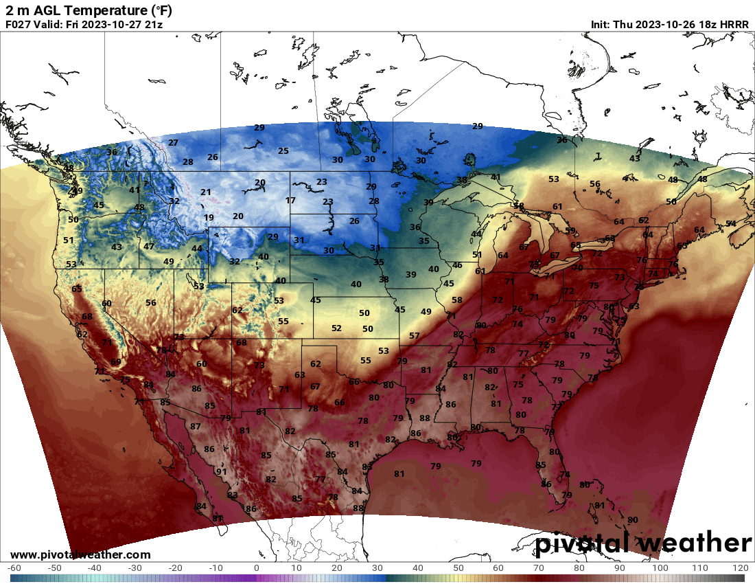 Cold front to move across Midwest with unseasonably cold temperatures ...