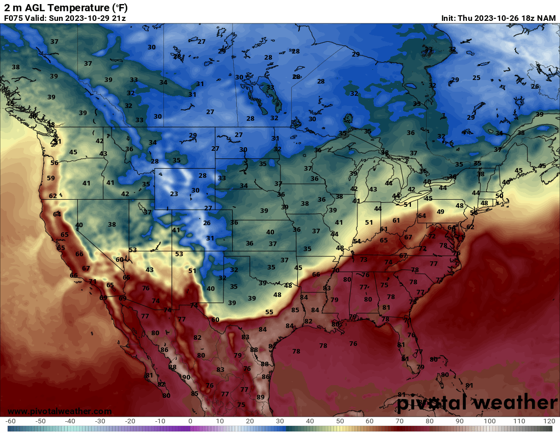 Cold front to move across Midwest with unseasonably cold temperatures ...